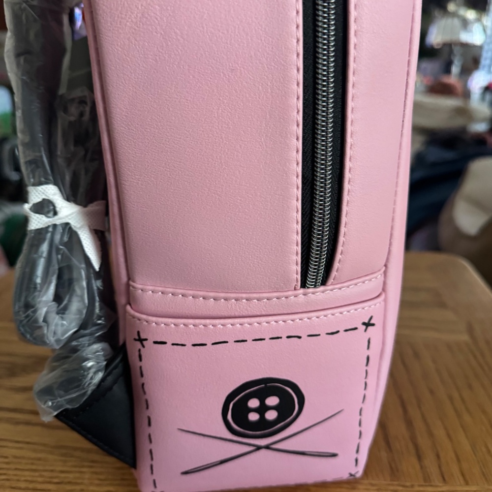 Loungefly Coraline Limited Edition Doll Pink Backpack - Picture 7 of 8